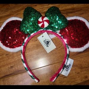 Christmas Minnie Mouse Ears